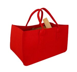 lienbacher taška na dřevo z plsti 50x34cm - červená